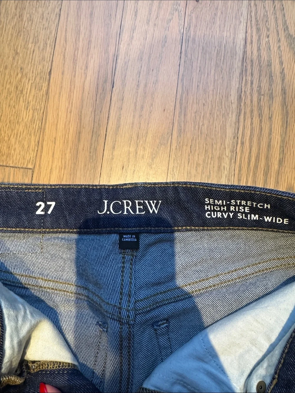 J. Crew Indigo Wide-Leg Jeans - 27